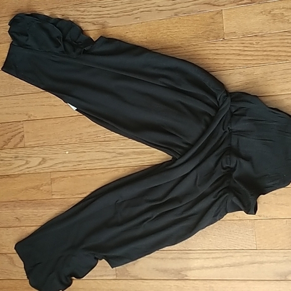 Wilfred Nuage Bodysuit Black V Neck Ruffles Sz S - Picture 7 of 7